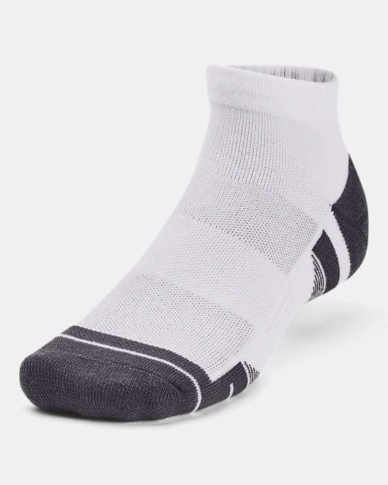 Unisex UA Performance Tech 3-Pack Low Cut Socks in White image number 1